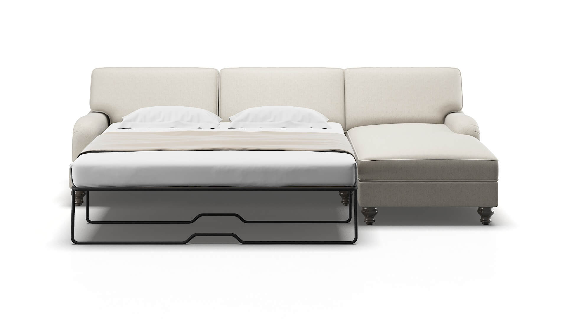 Hamilton Insight Dove Panel Sleeper Espresso legs 1