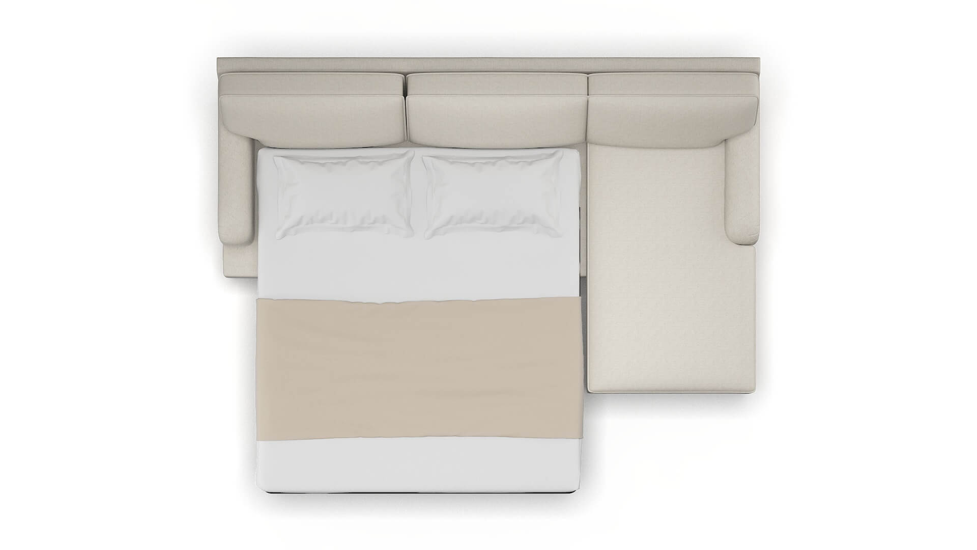 Hamilton Insight Dove Panel Sleeper Espresso legs 3