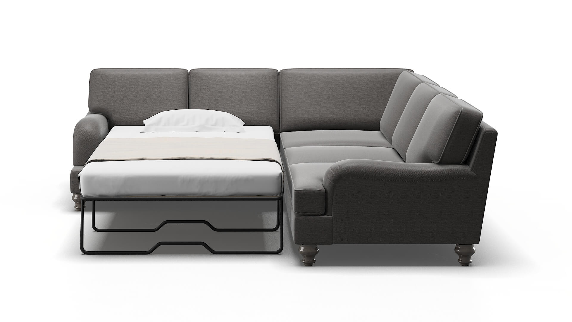 Hamilton Insight Eclipse Sectional Sleeper Espresso legs 1