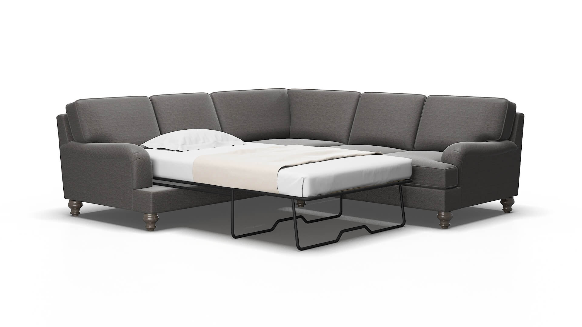 Hamilton Insight eclipse Sectional sleeper Espresso Legs  2