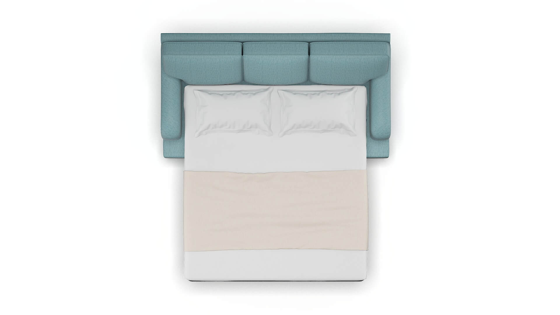 Hamilton Insight Peacock Sofa Sleeper Espresso legs 3