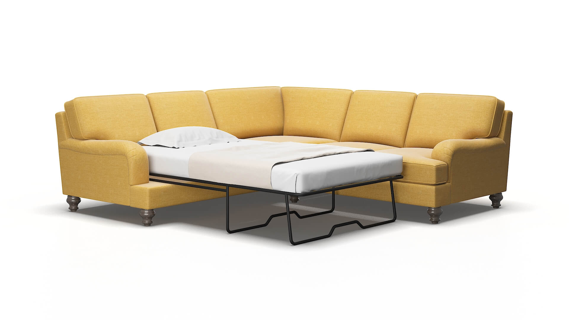 Hamilton Jade 400 Sectional sleeper Espresso Legs  2