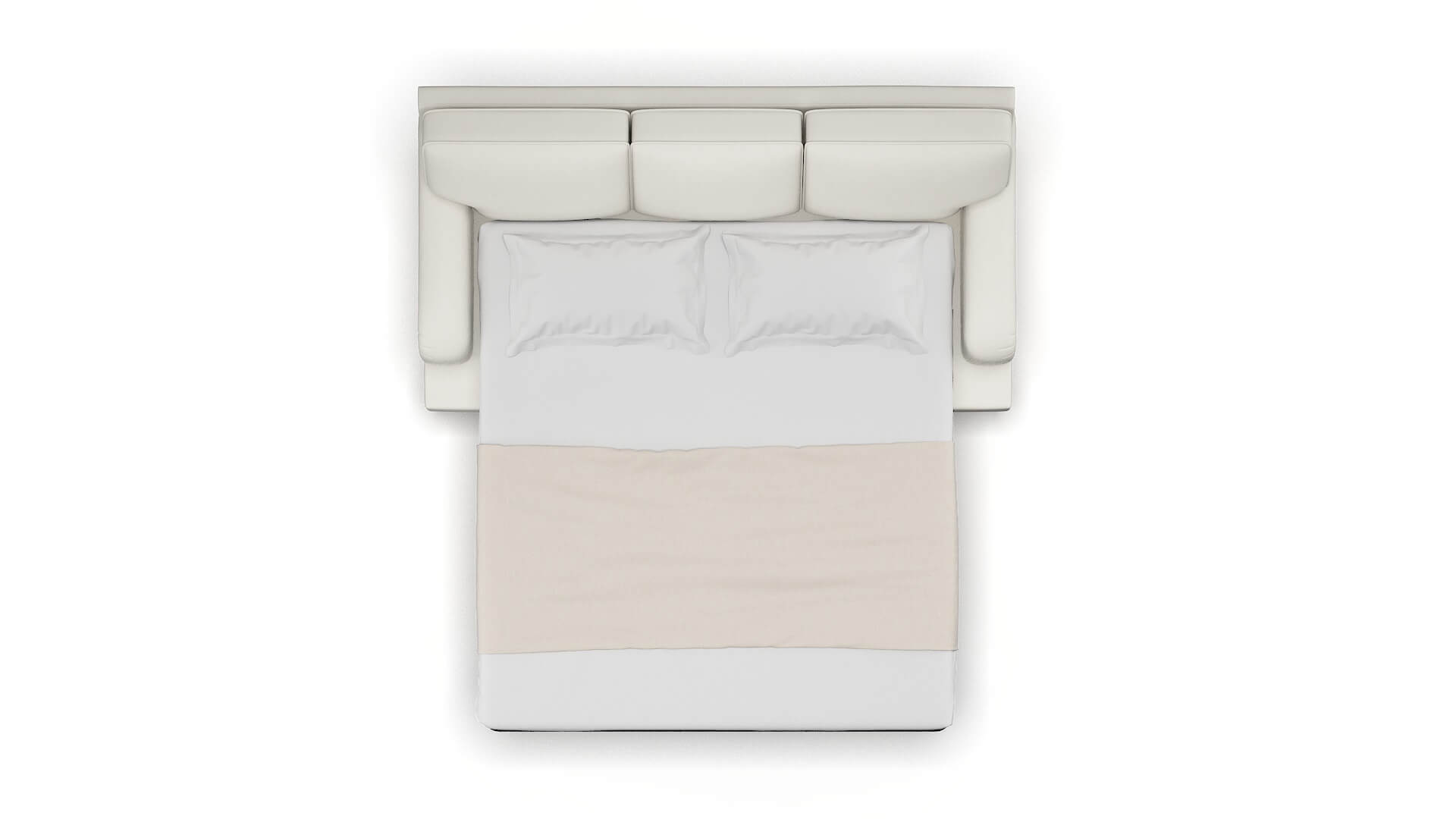 Hamilton Keylargo Oatmeal Sofa Sleeper Espresso legs 3