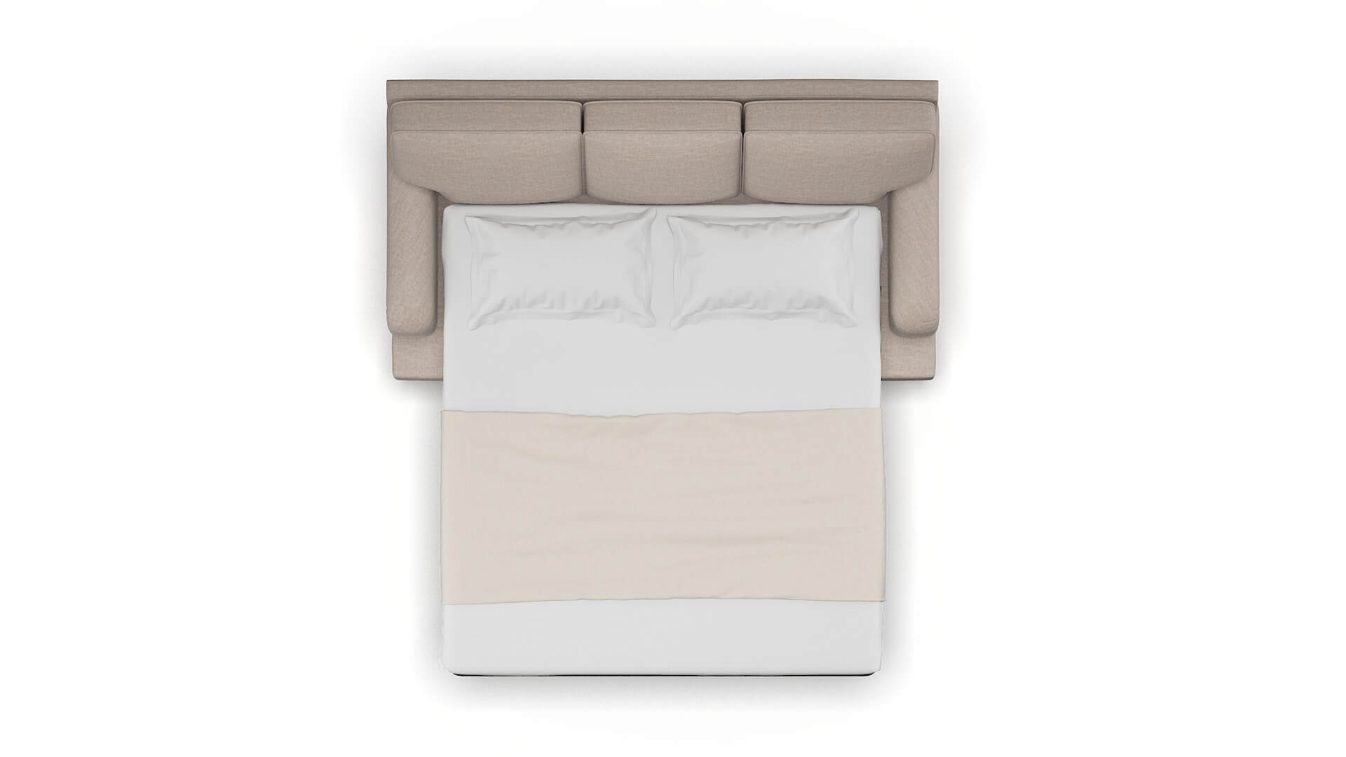 Hamilton Keylargo Pumice Sofa Sleeper Espresso legs 3