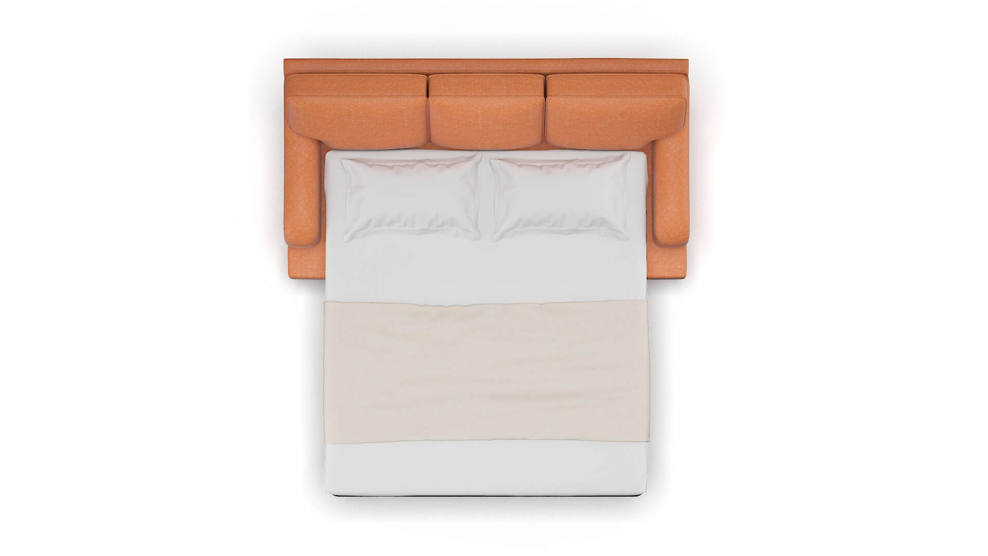 Hamilton Keylargo Terracotta Sofa Sleeper Espresso legs 3