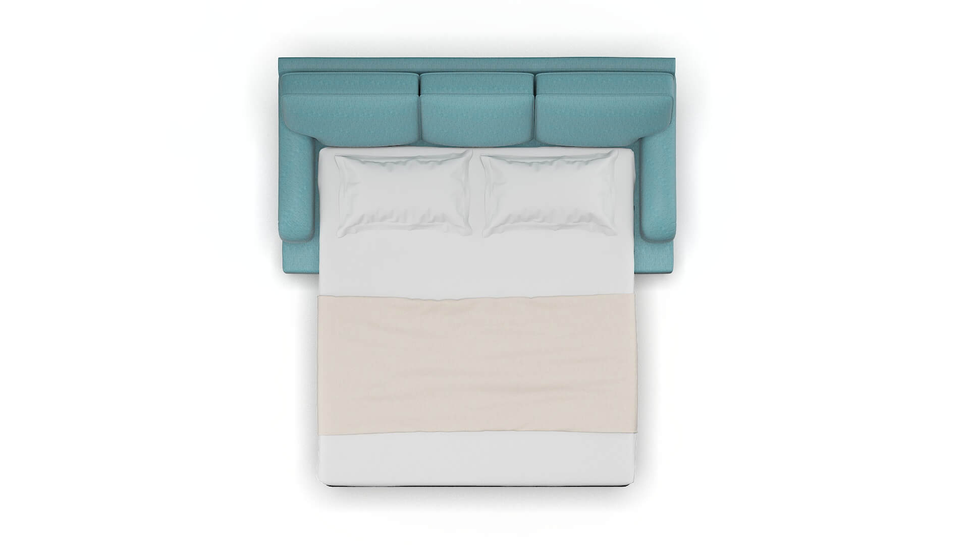 Hamilton Lana Peacock Sofa Sleeper Espresso legs 3