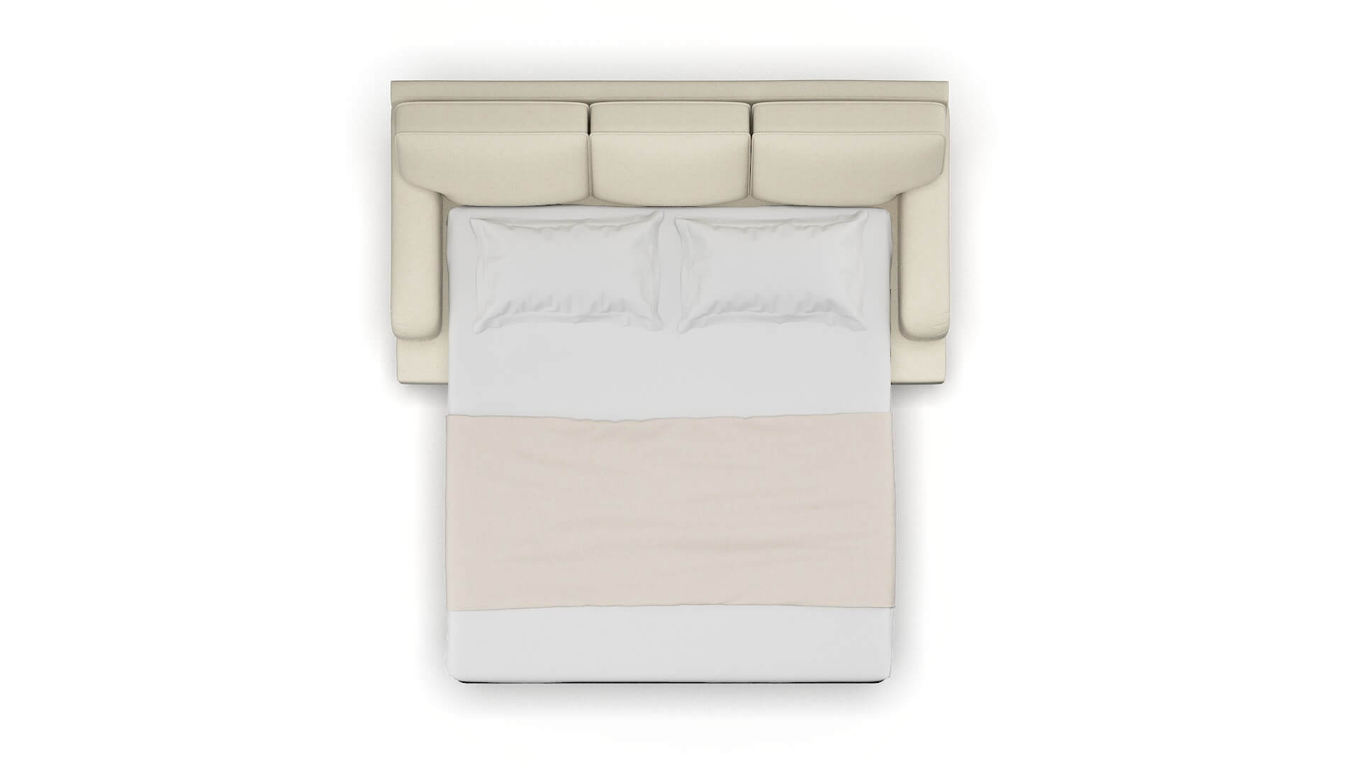 Hamilton Lana Sand Sofa Sleeper Espresso legs 3