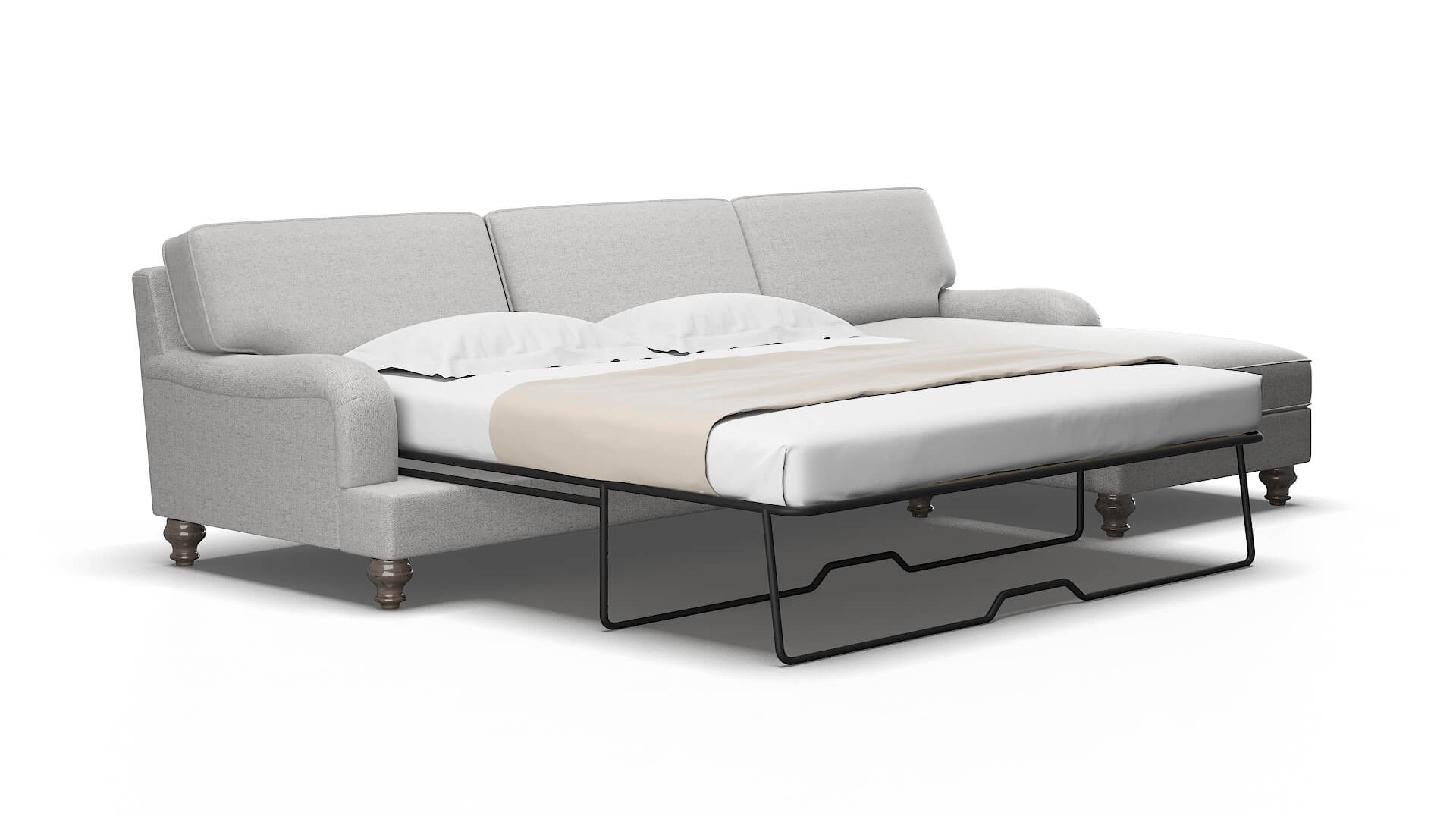 Hamilton Malibu Dove Panel Sleeper Espresso legs 2