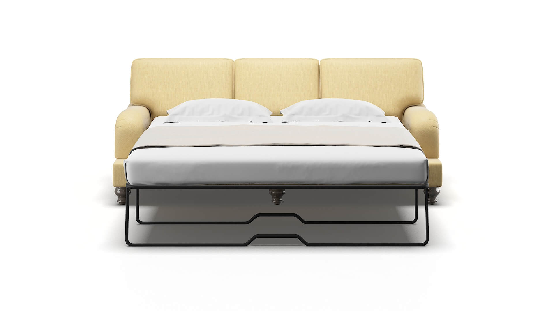 Hamilton Malibu Maize Sofa Sleeper Espresso legs 1
