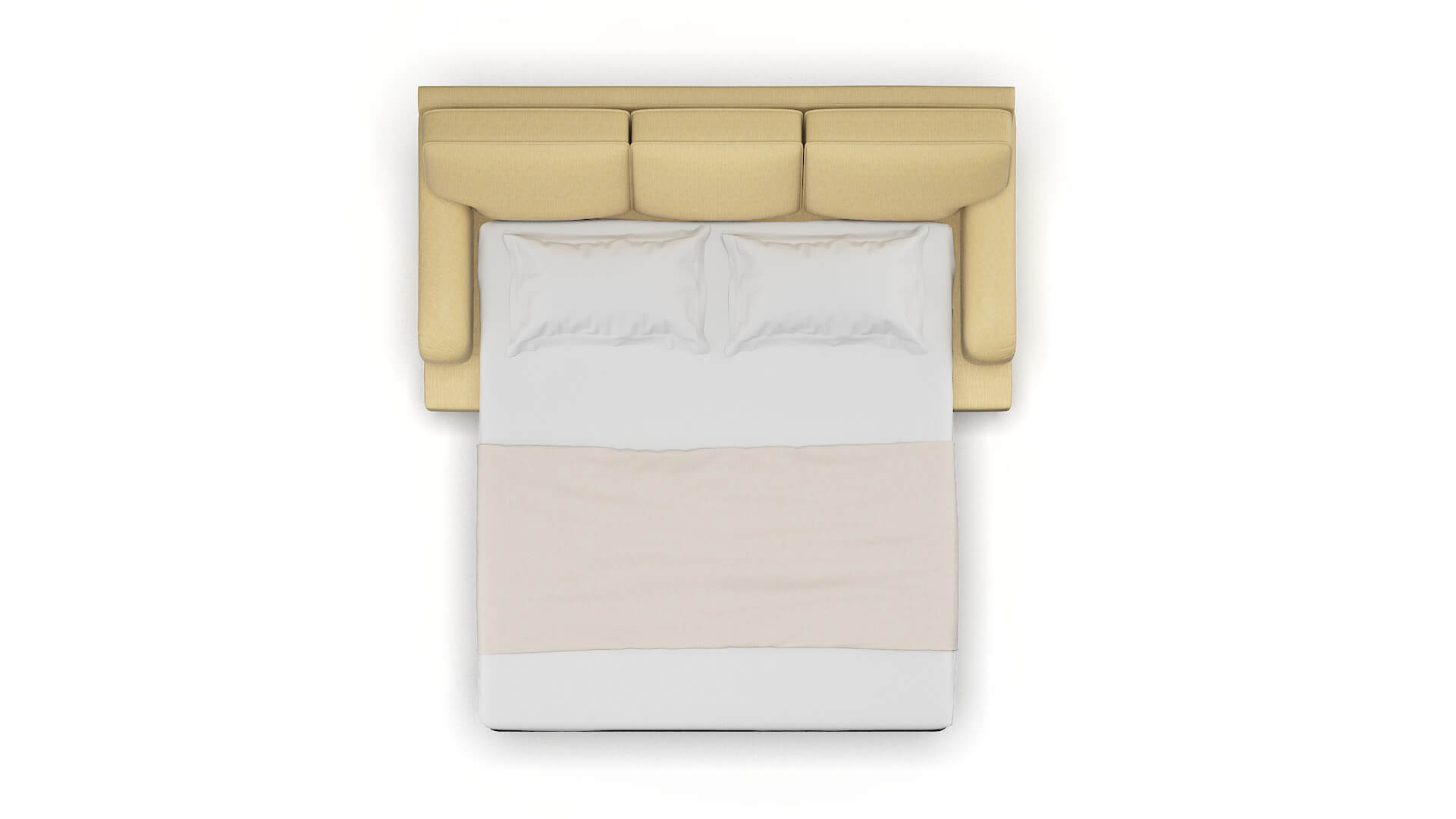 Hamilton Malibu Maize Sofa Sleeper Espresso legs 3