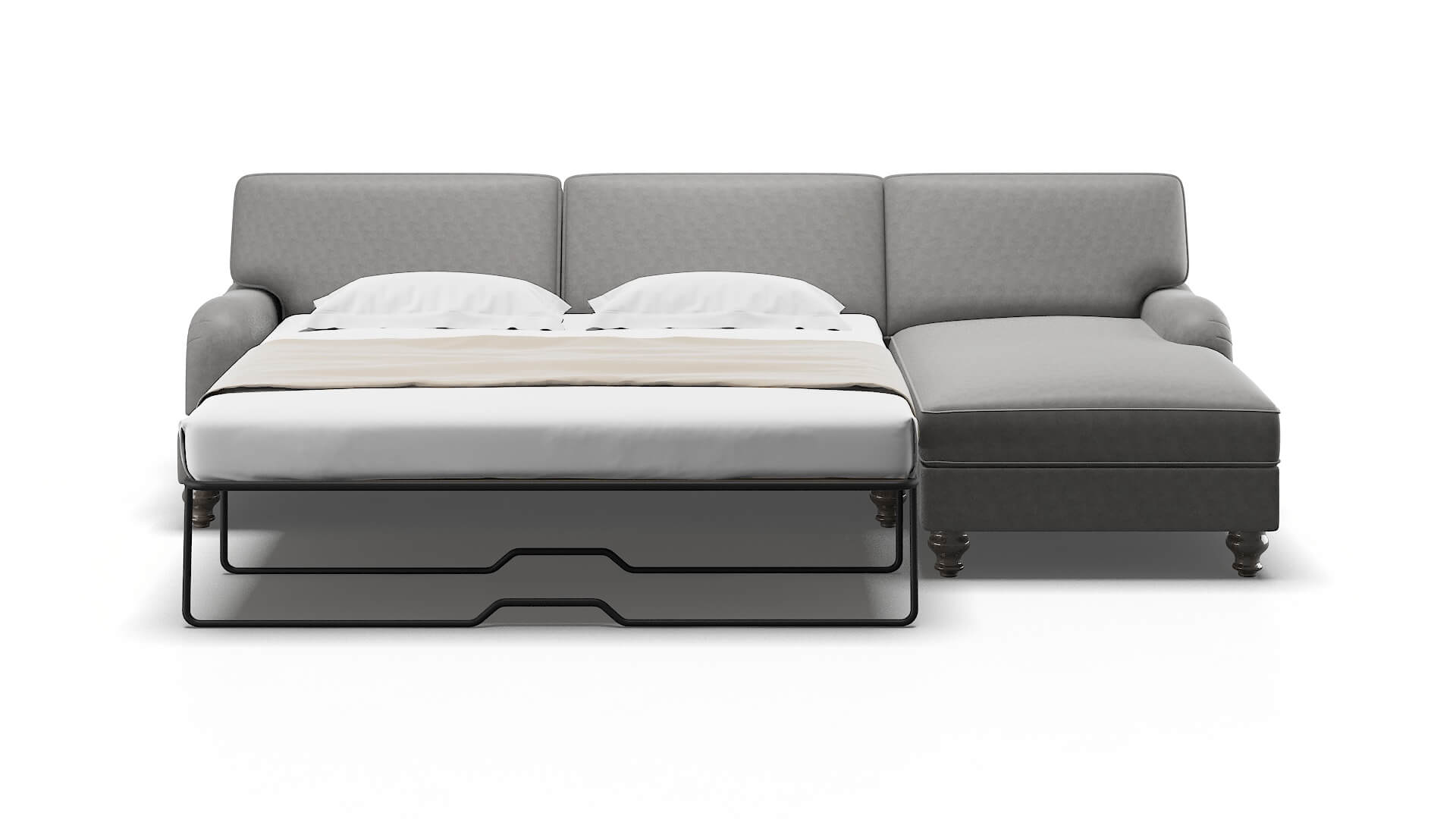 Hamilton Noble Smoke Panel Sleeper Espresso legs 1