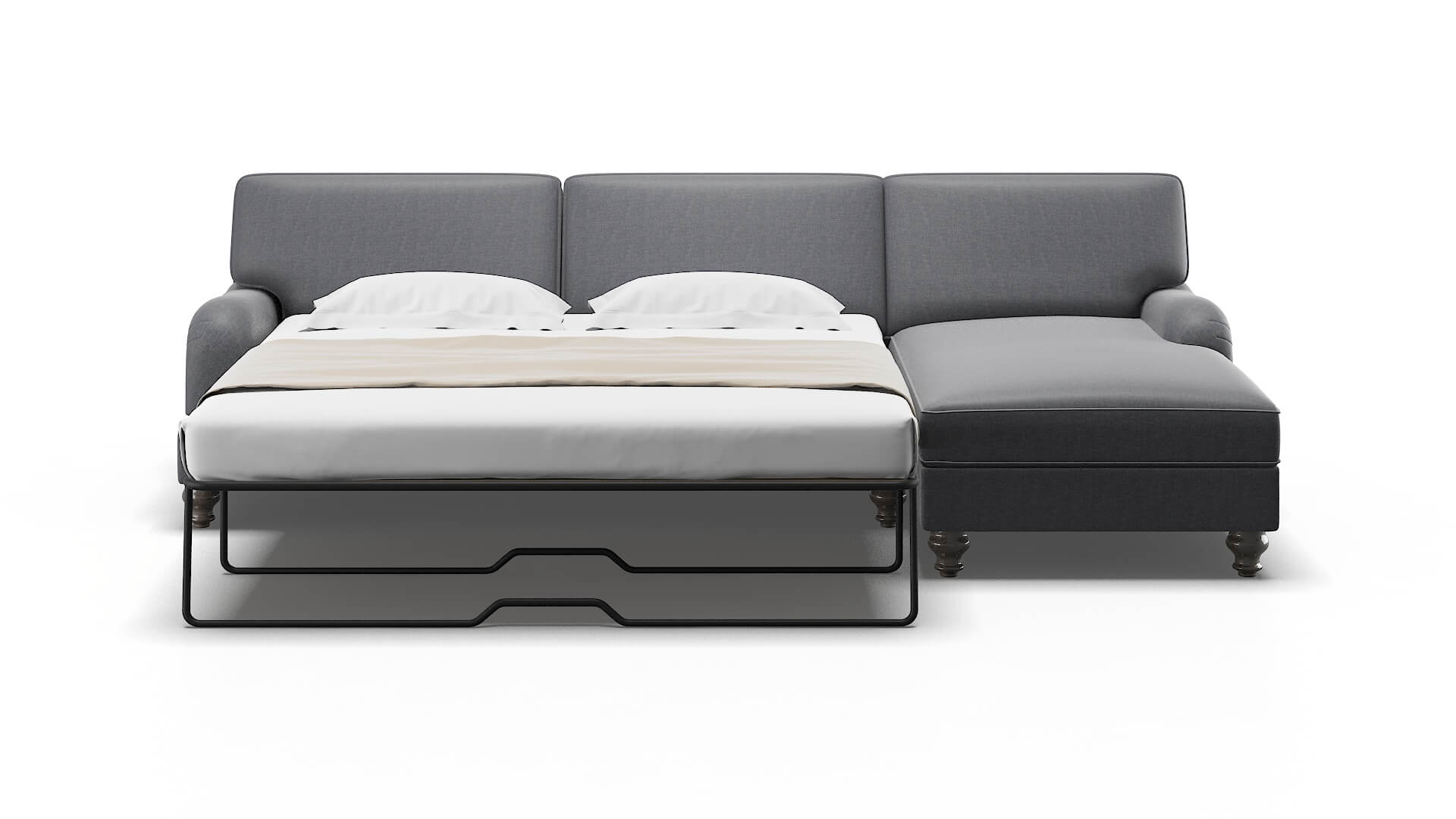 Hamilton Notion Graphite Panel Sleeper Espresso legs 1