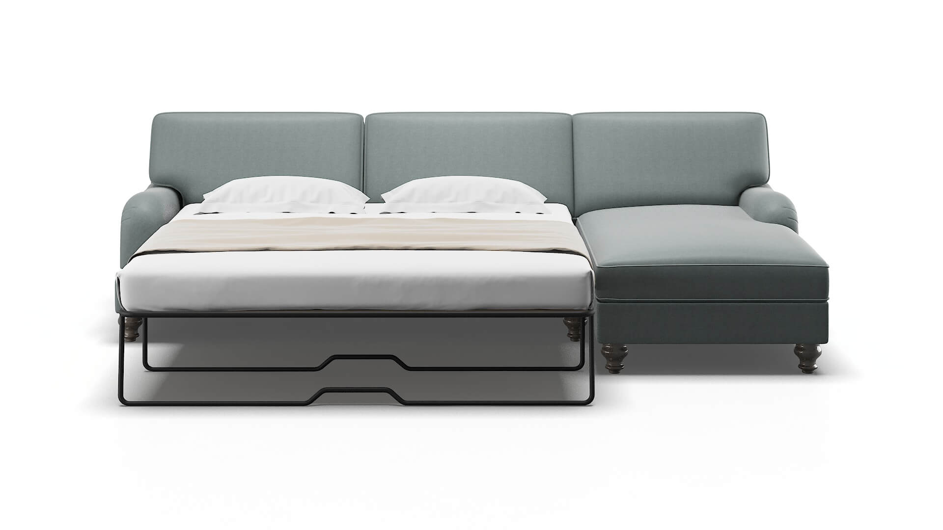 Hamilton Oakley Baltic Panel Sleeper Espresso legs 1