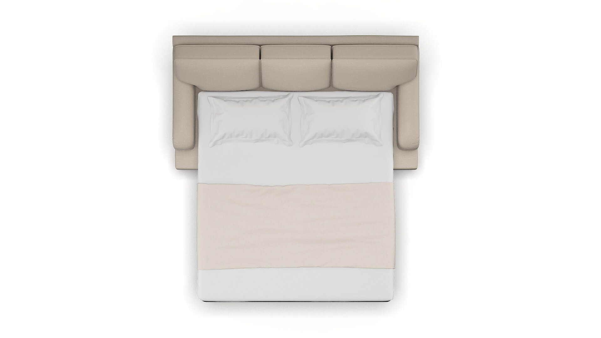 Hamilton Oscar Linen Sofa Sleeper Espresso legs 3