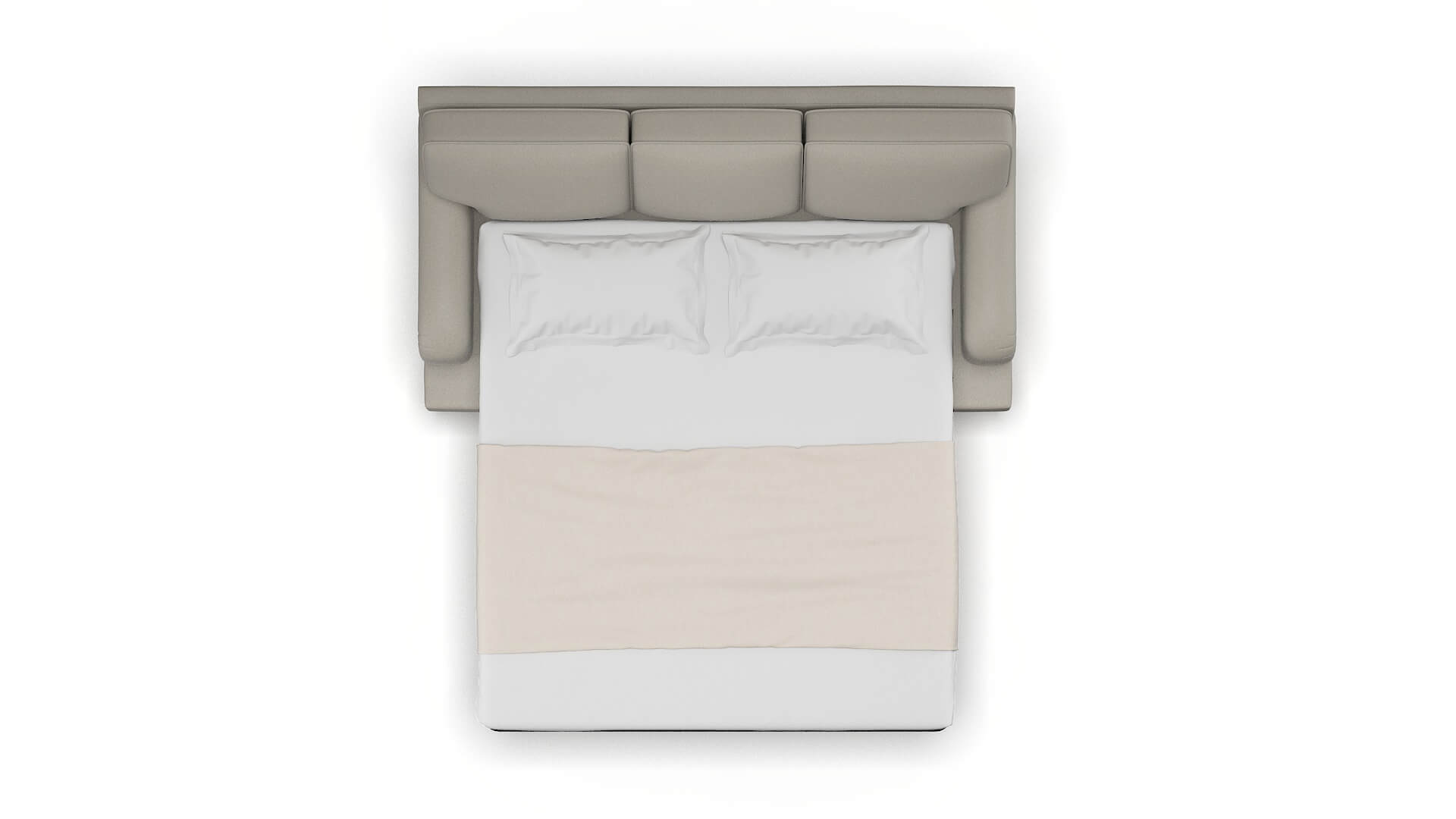 Hamilton Oscar Silver Sofa Sleeper Espresso legs 3