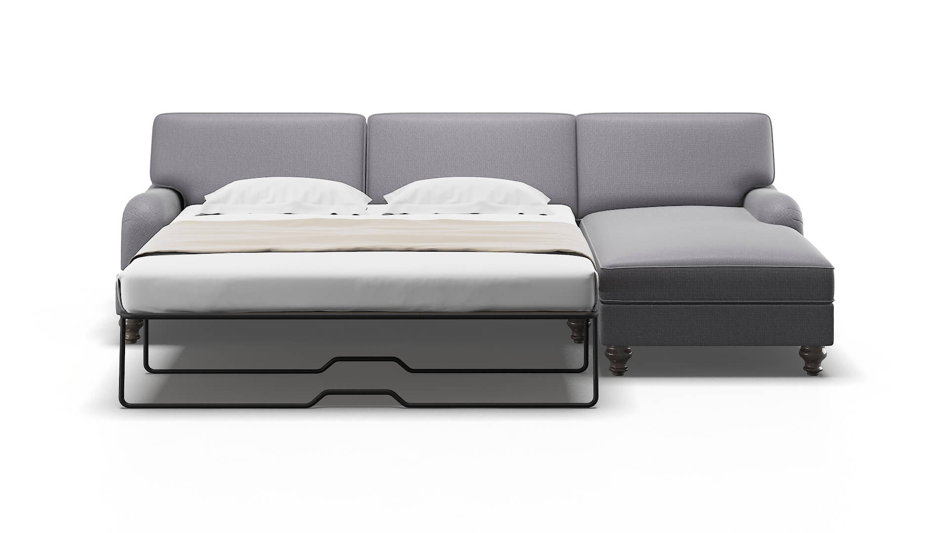 Hamilton Parker Ash Panel Sleeper Espresso legs 1