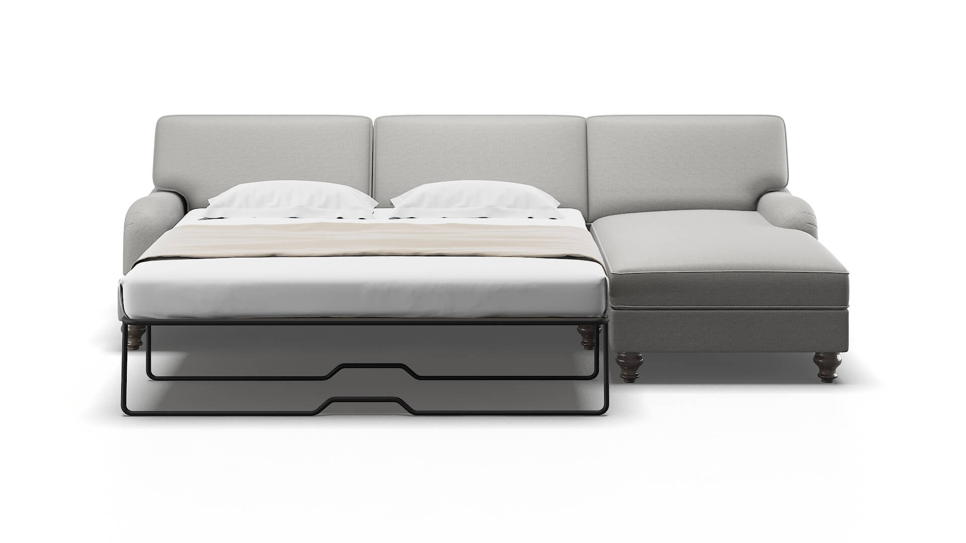 Hamilton Parker Silver Panel Sleeper Espresso legs 1