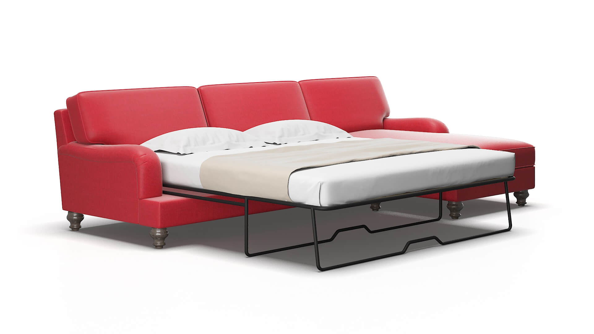 Hamilton Pauline ruby Panel sleeper Espresso Legs  2