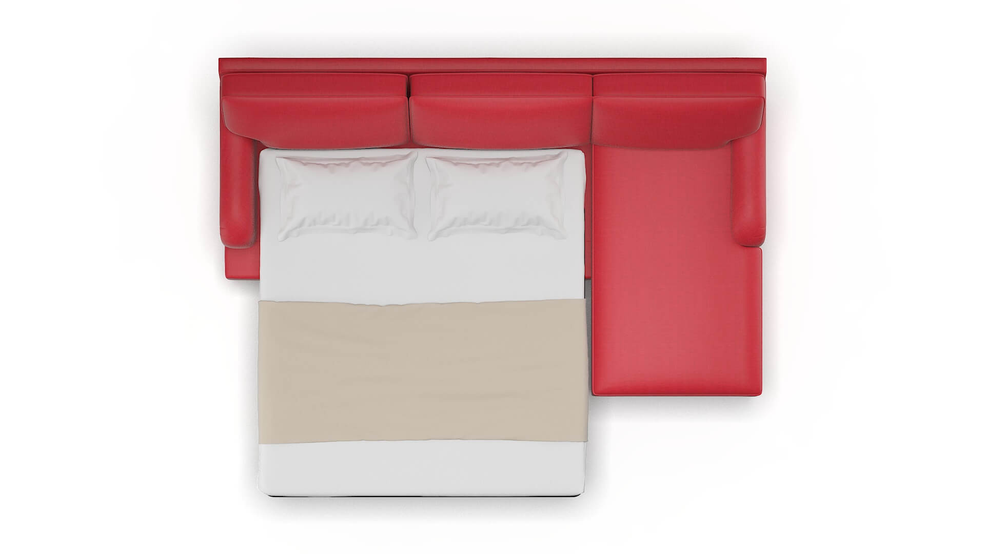 Hamilton Pauline Ruby Panel Sleeper Espresso legs 3