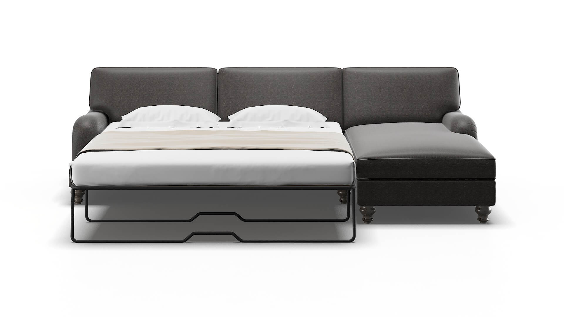 Hamilton Phoenix Chocolate Panel Sleeper Espresso legs 1