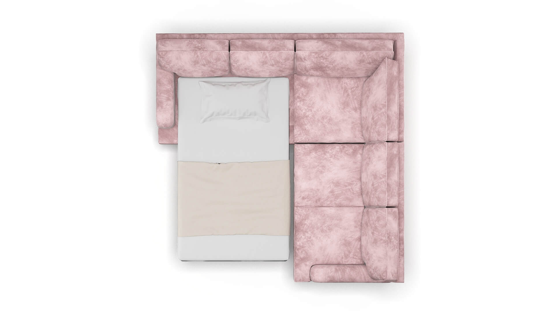 Hamilton Quartz 705 Sectional Sleeper Espresso legs 3