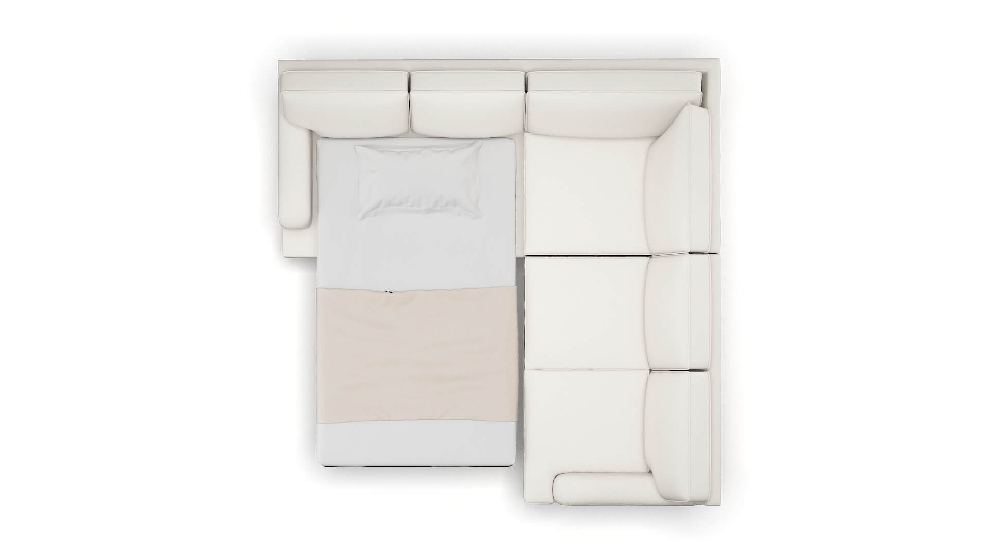 Hamilton Redondo Pearl Sectional Sleeper Espresso legs 3