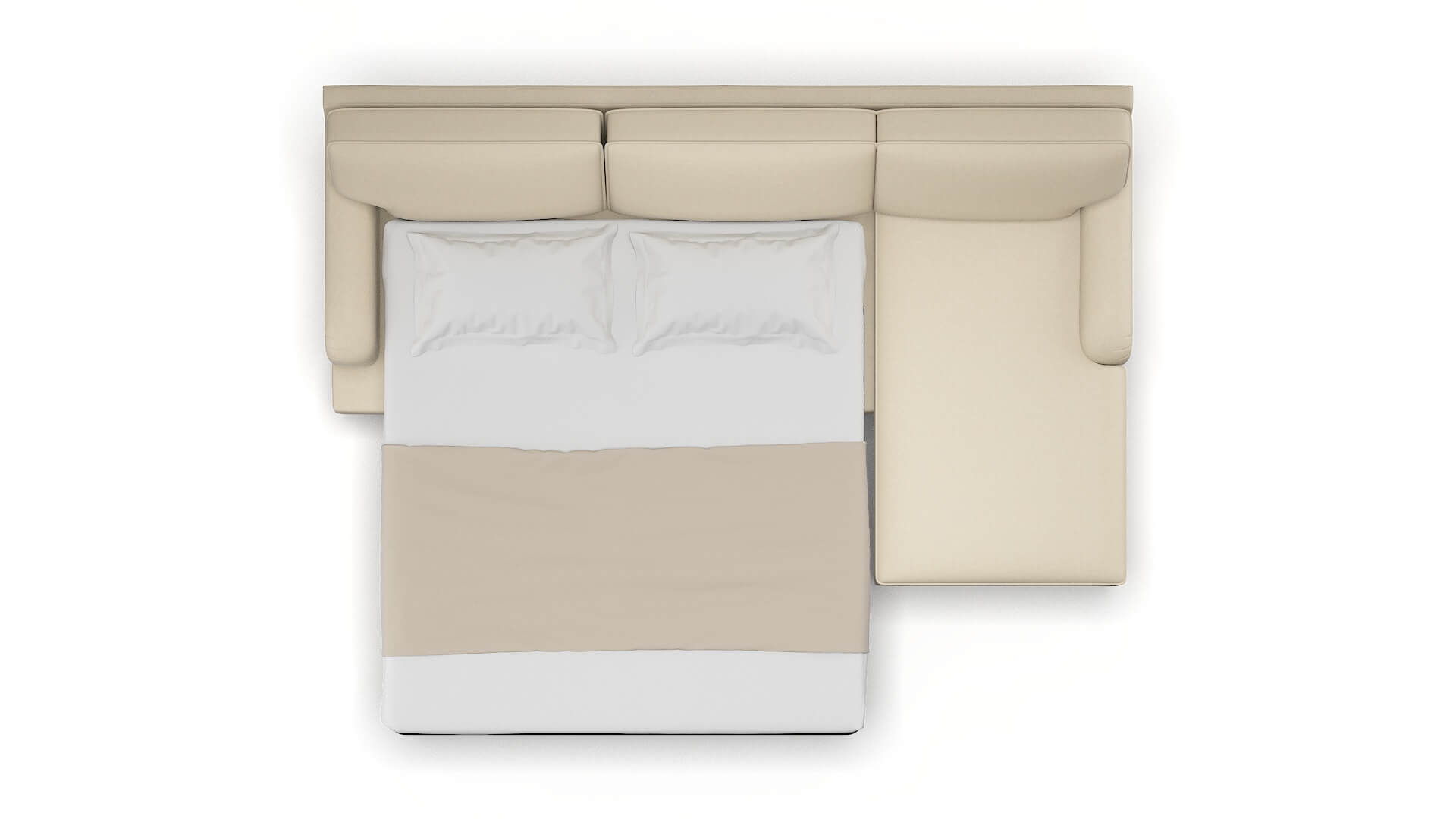 Hamilton Rocket Sand Panel Sleeper Espresso legs 3