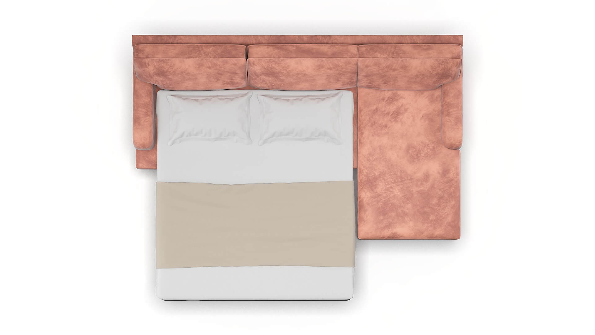 Hamilton Royale Blush Panel Sleeper Espresso legs 3