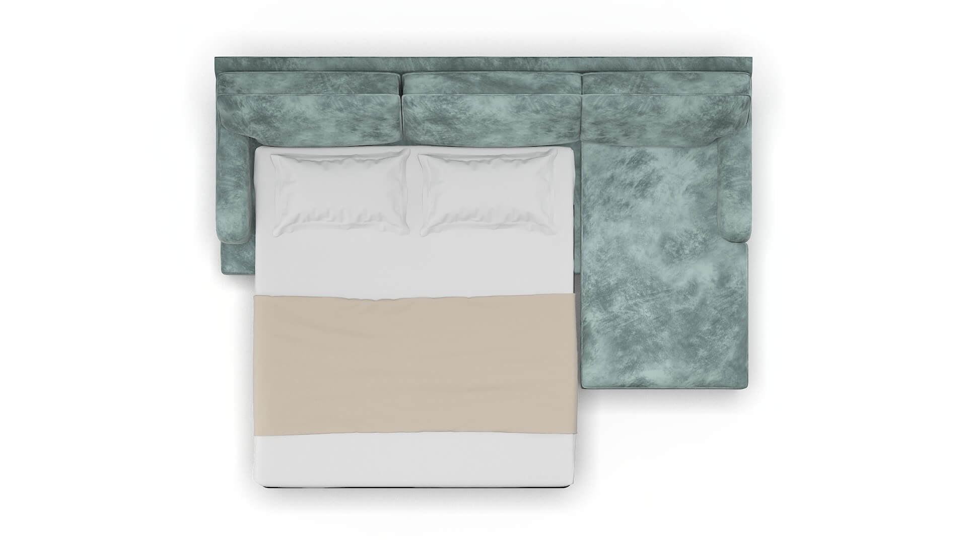 Hamilton Royale Cloud Panel Sleeper Espresso legs 3