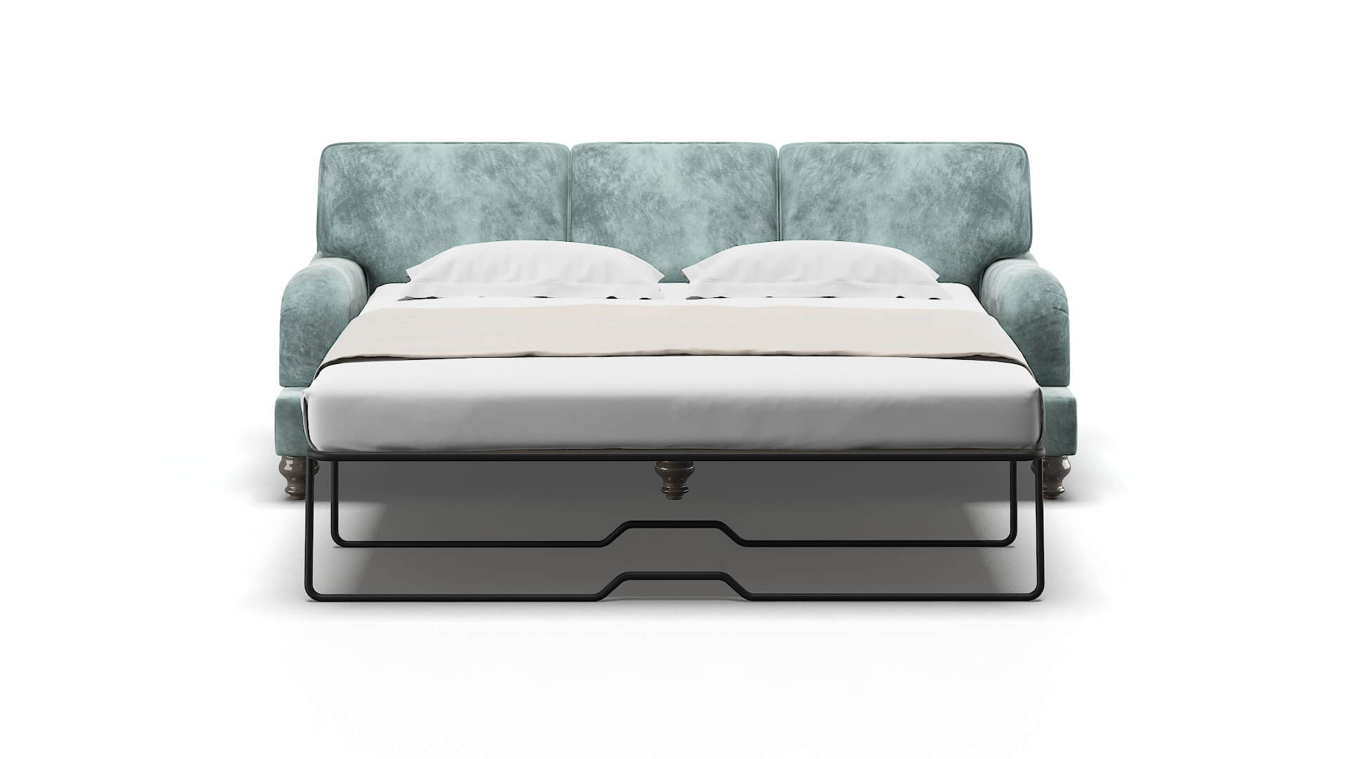Hamilton Royale Cloud Sofa Sleeper Espresso legs 1