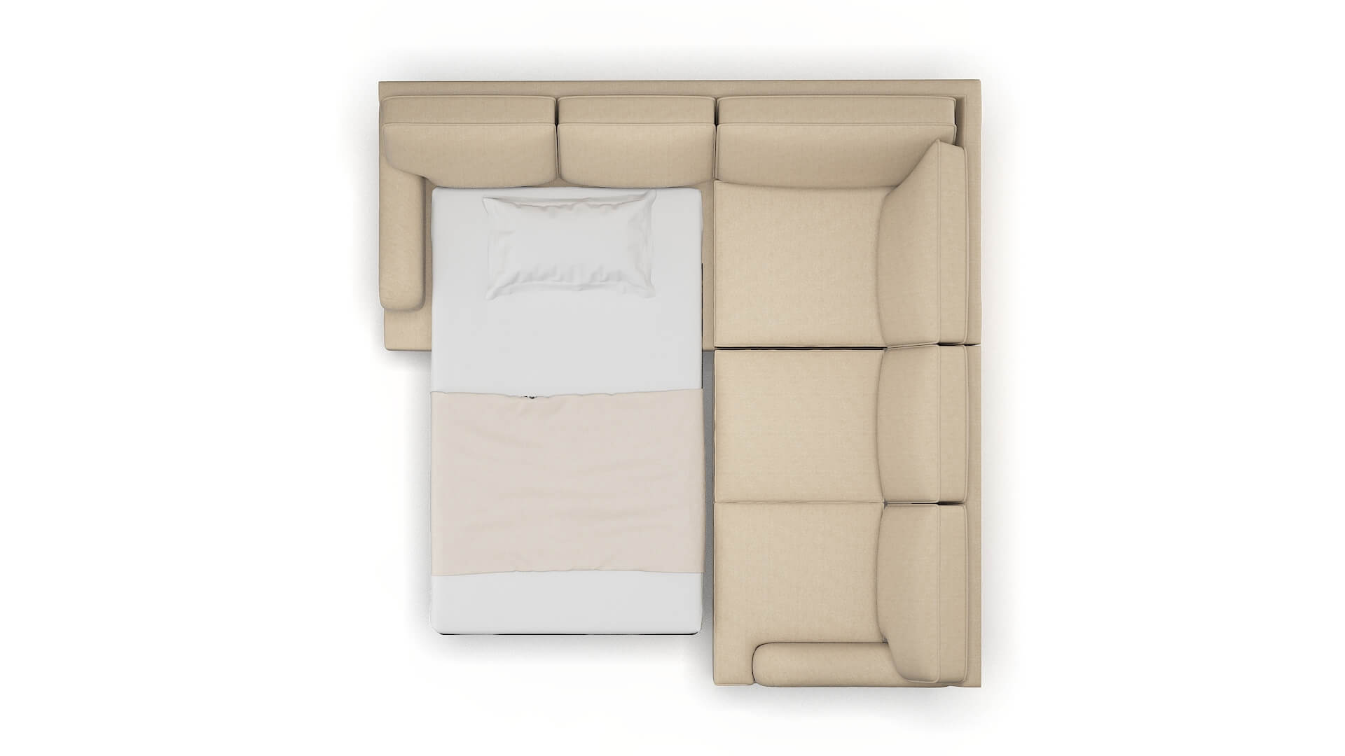 Hamilton Royale Mondo Sectional Sleeper Espresso legs 3