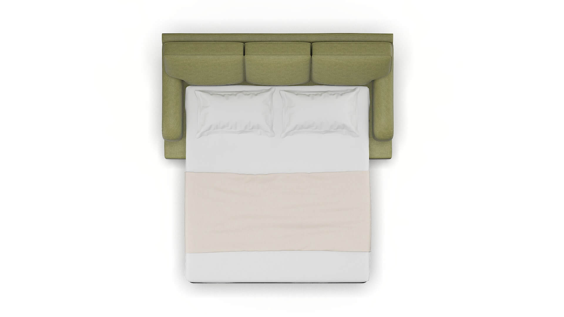 Hamilton Simplex Sour_apple Sofa Sleeper Espresso legs 3