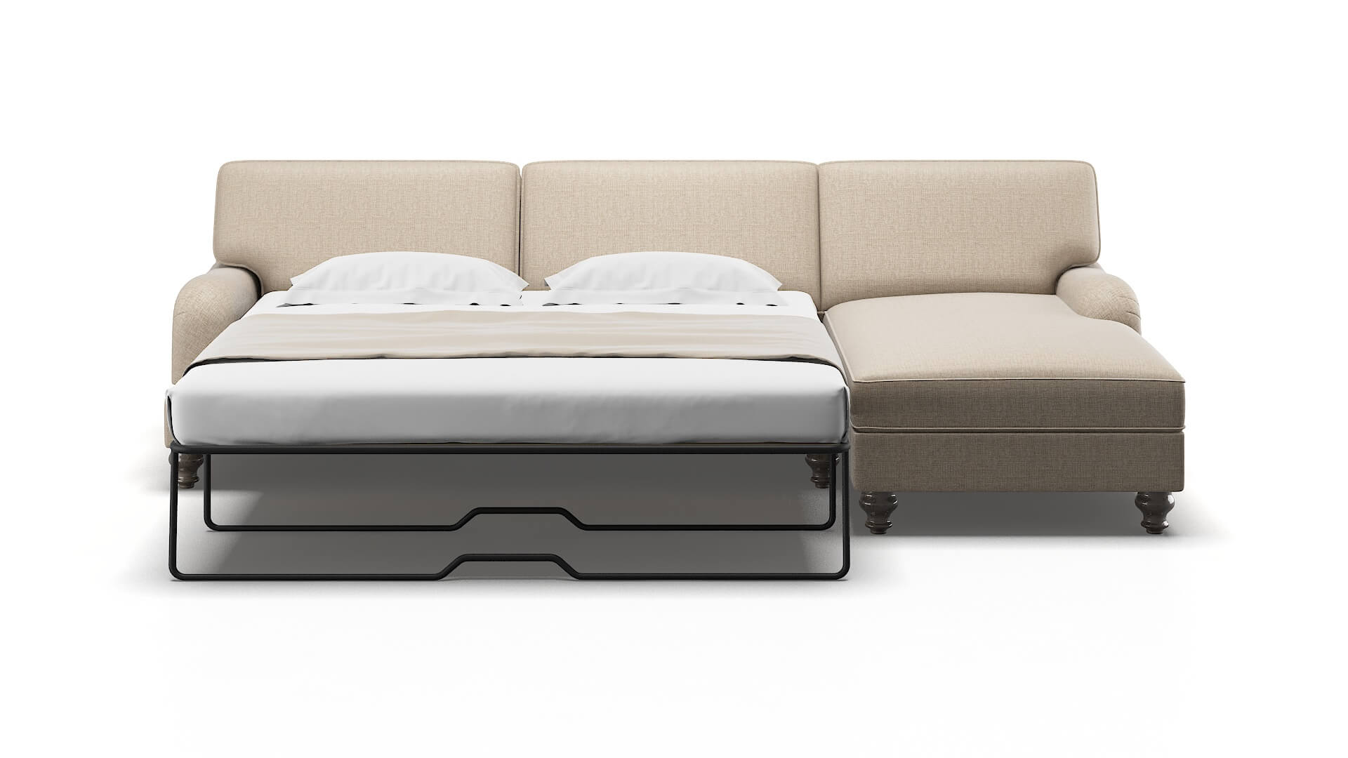 Hamilton Sosoftness 74 Panel Sleeper Espresso legs 1