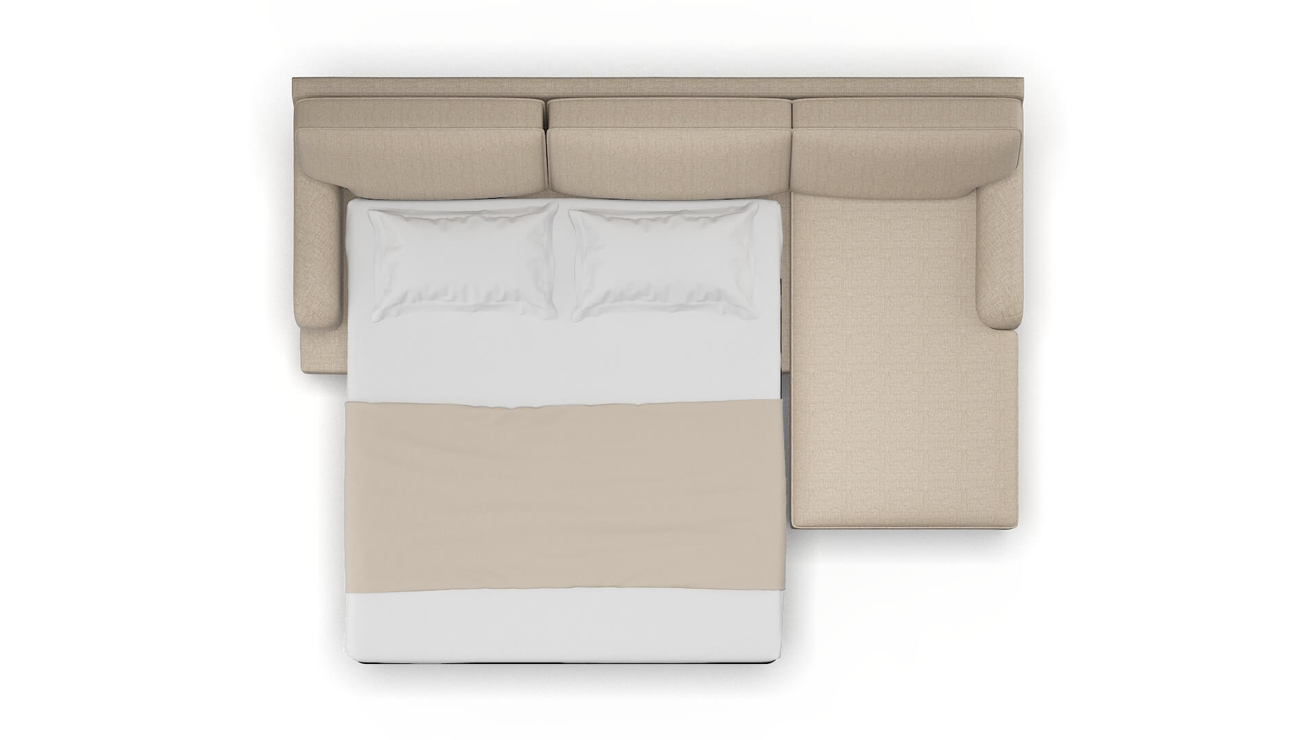 Hamilton Sosoftness 74 Panel Sleeper Espresso legs 3