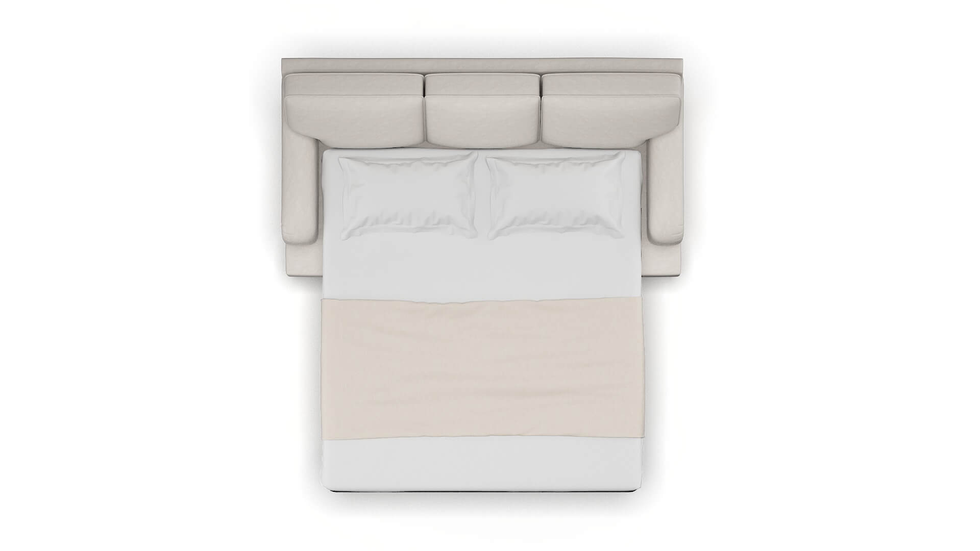 Hamilton Suave Dove Sofa Sleeper Espresso legs 3