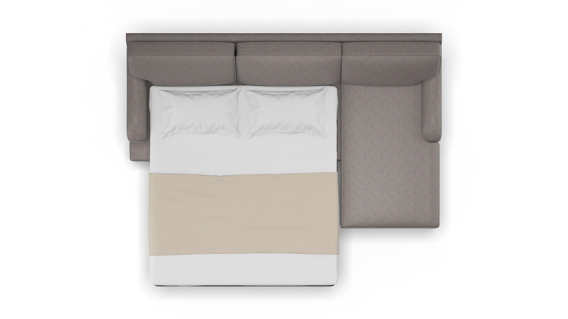 Hamilton Suave Slate Panel Sleeper Espresso legs 3