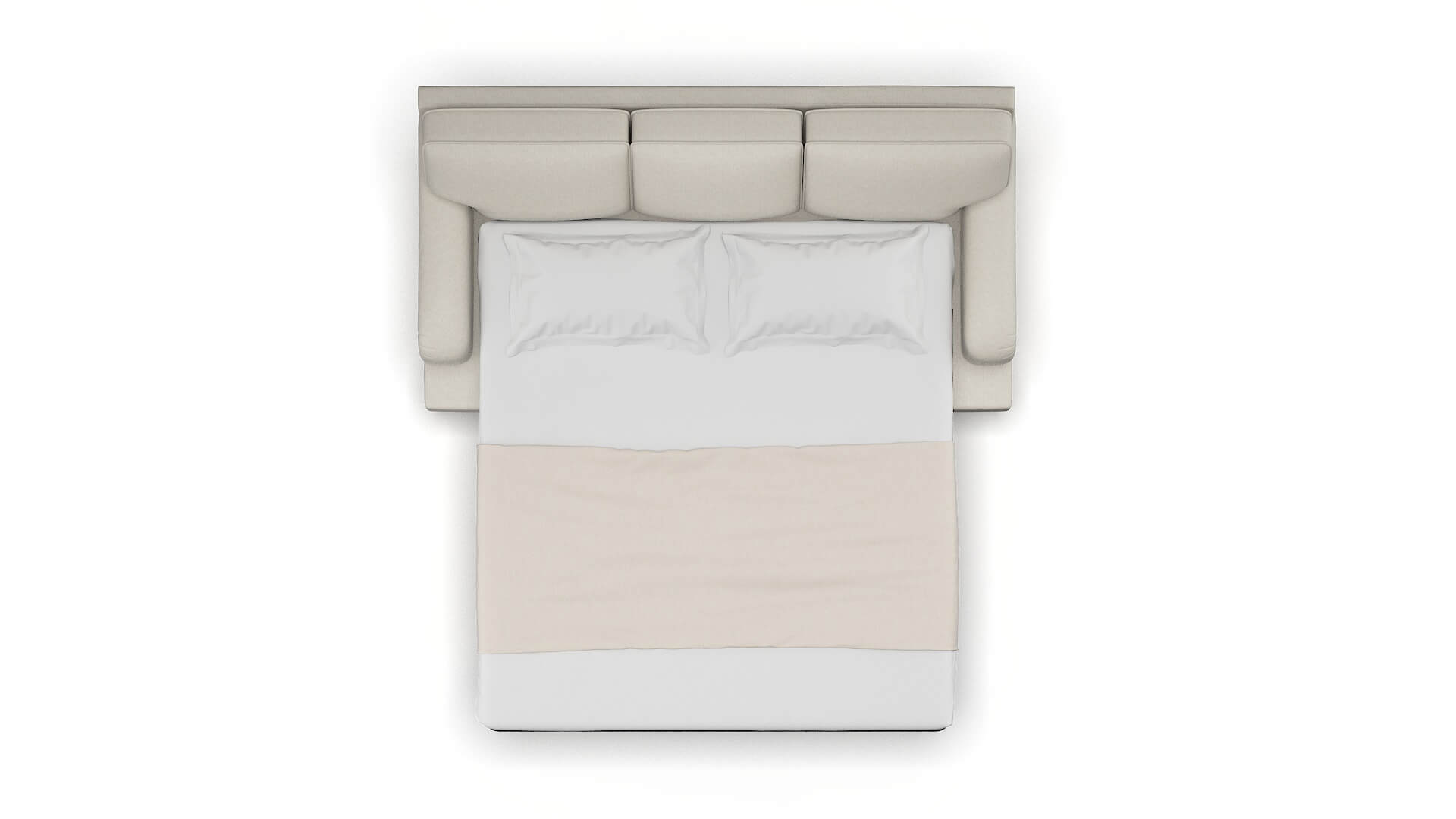 Hamilton Terrain Natural Sofa Sleeper Espresso legs 3