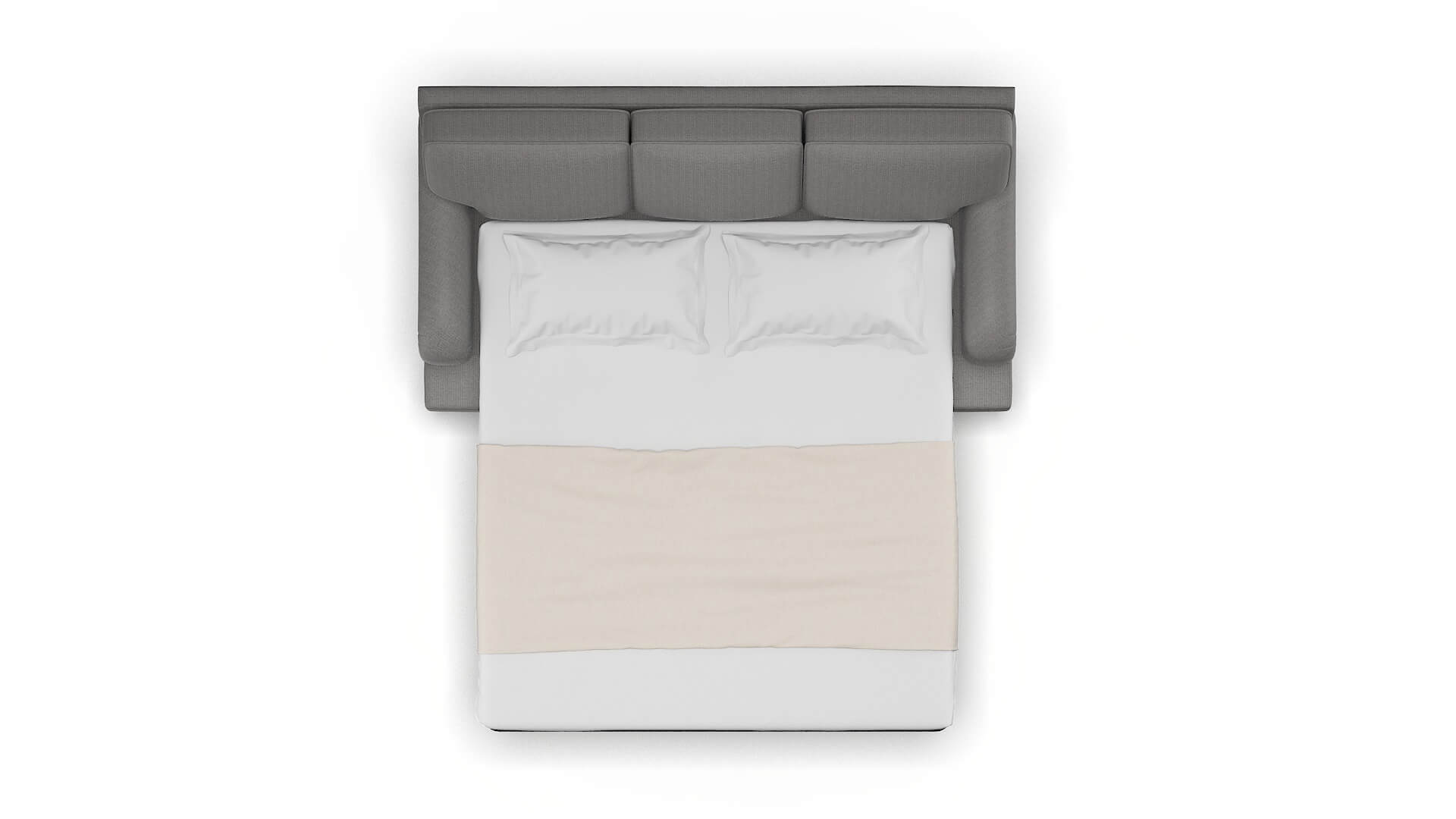 Hamilton Terrain Oatmeal Sofa Sleeper Espresso legs 3