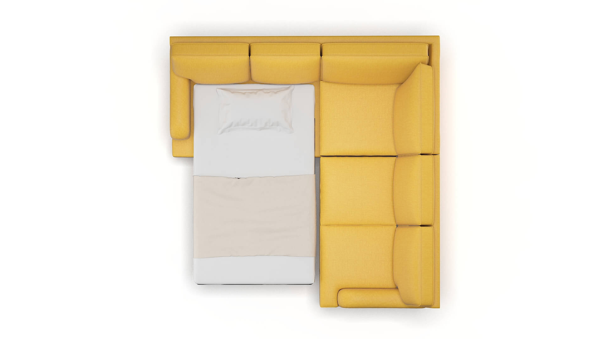 Hamilton Tess Turmeric Sectional Sleeper Espresso legs 3