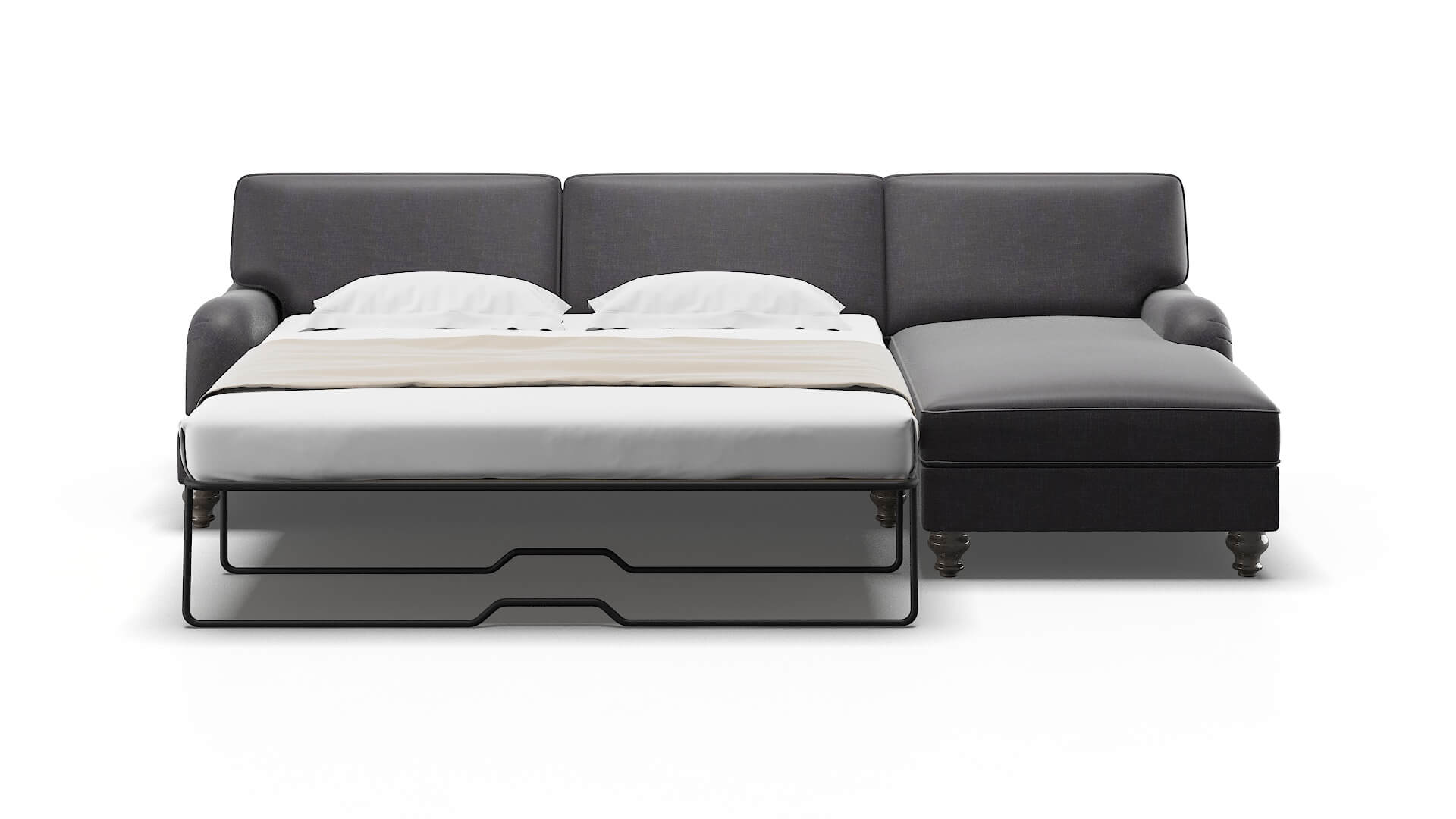 Hamilton Venus Onyx Panel Sleeper Espresso legs 1