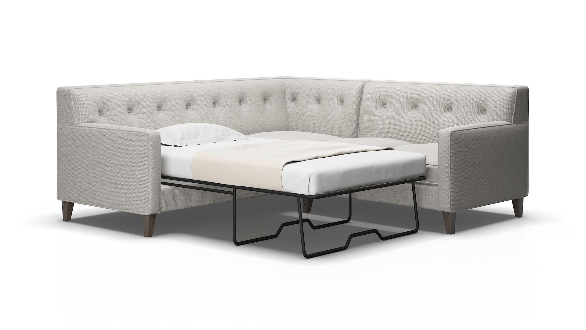 Harper Avenger dolphin Sectional sleeper Espresso Legs  2