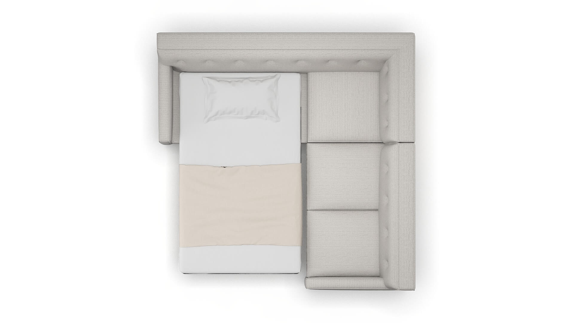 Harper Avenger Dolphin Sectional Sleeper Espresso legs 3