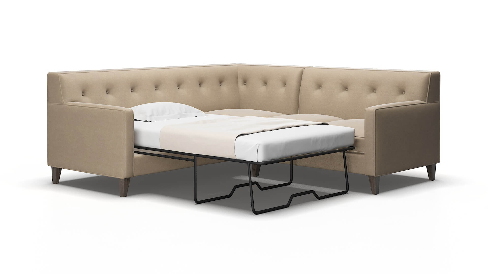 Harper Avenger driftwood Sectional sleeper Espresso Legs  2