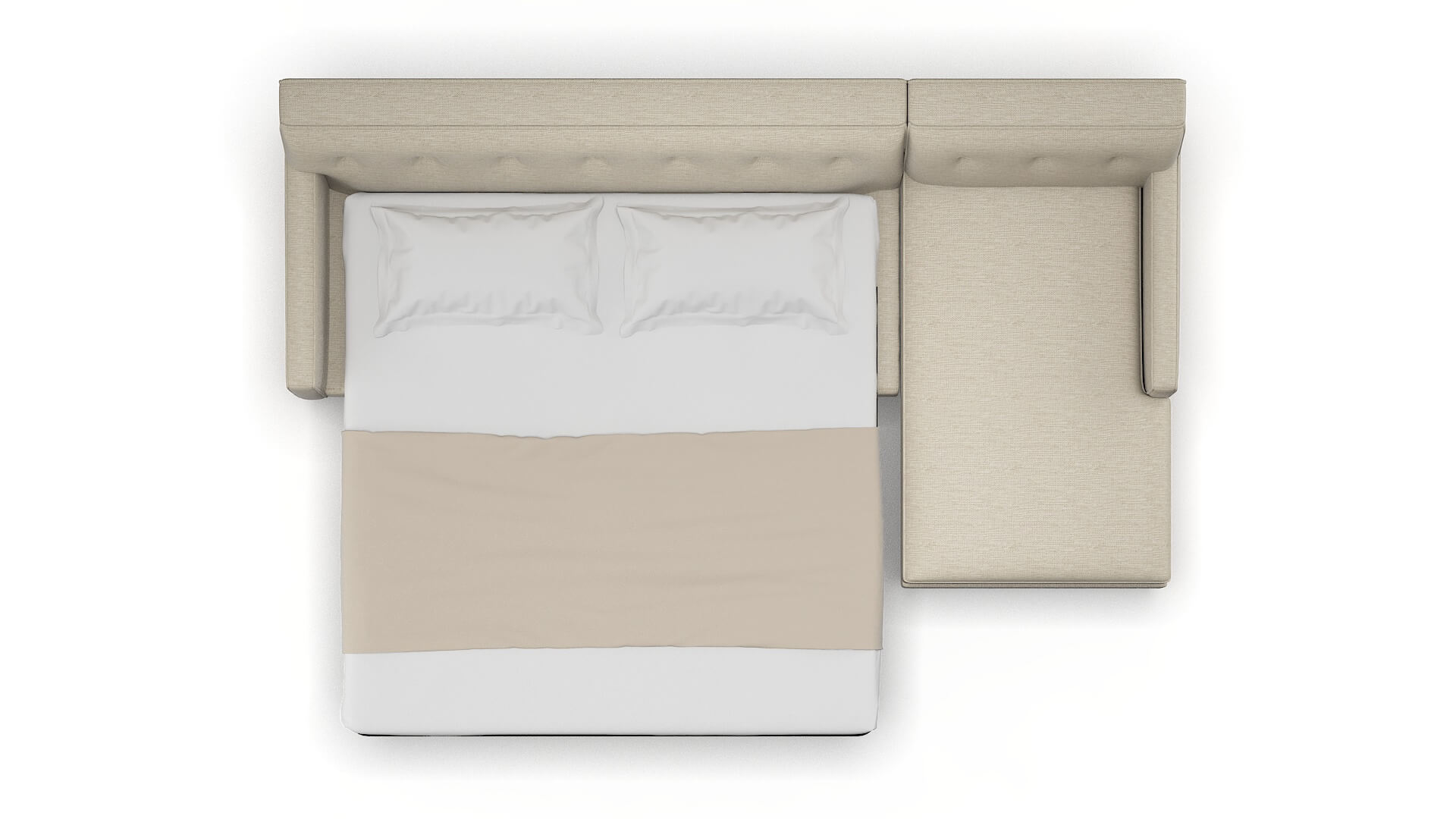 Harper Avenger Pumice Panel Sleeper Espresso legs 3