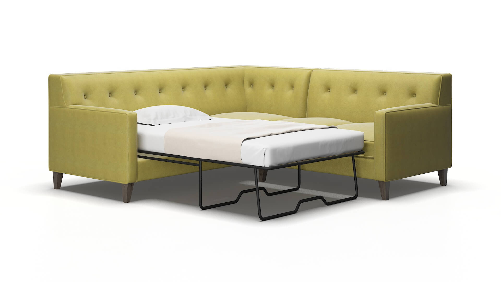 Harper Bella apple Sectional sleeper Espresso Legs  2