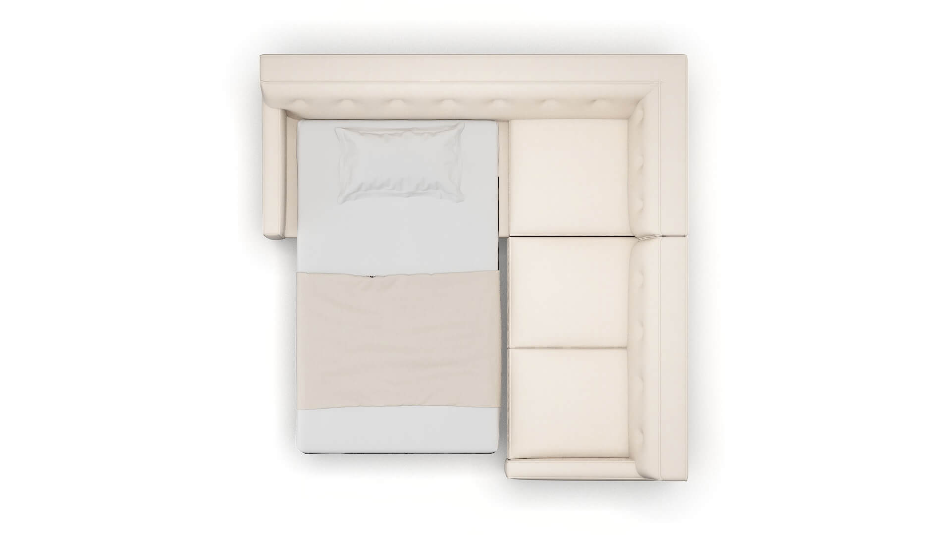 Harper Bella Buckwheat Sectional Sleeper Espresso legs 3