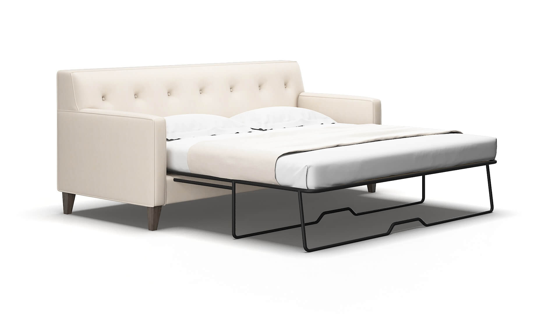 Harper Bella buckwheat Sofa sleeper Espresso Legs  2