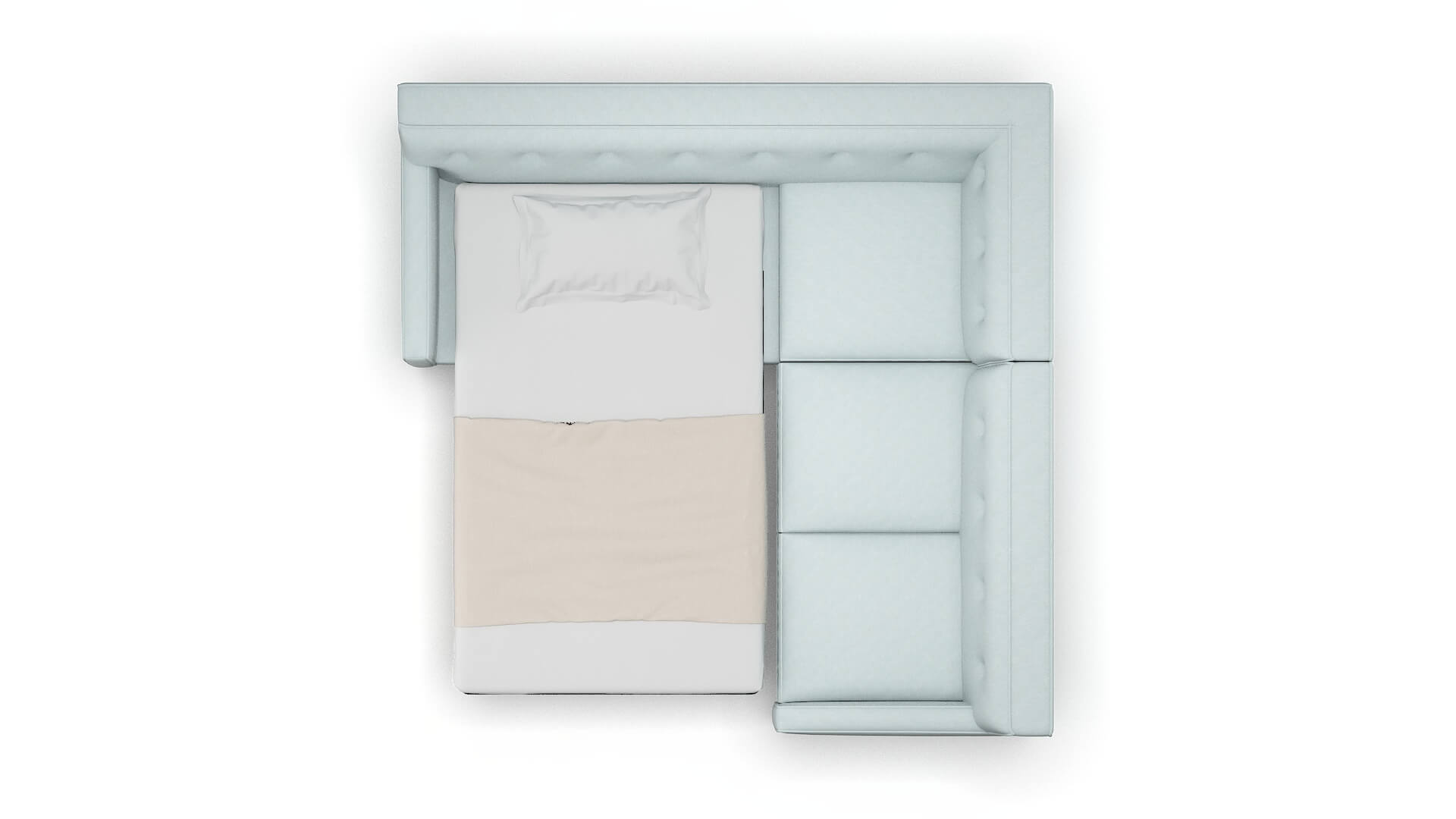 Harper Bella Skylight Sectional Sleeper Espresso legs 3