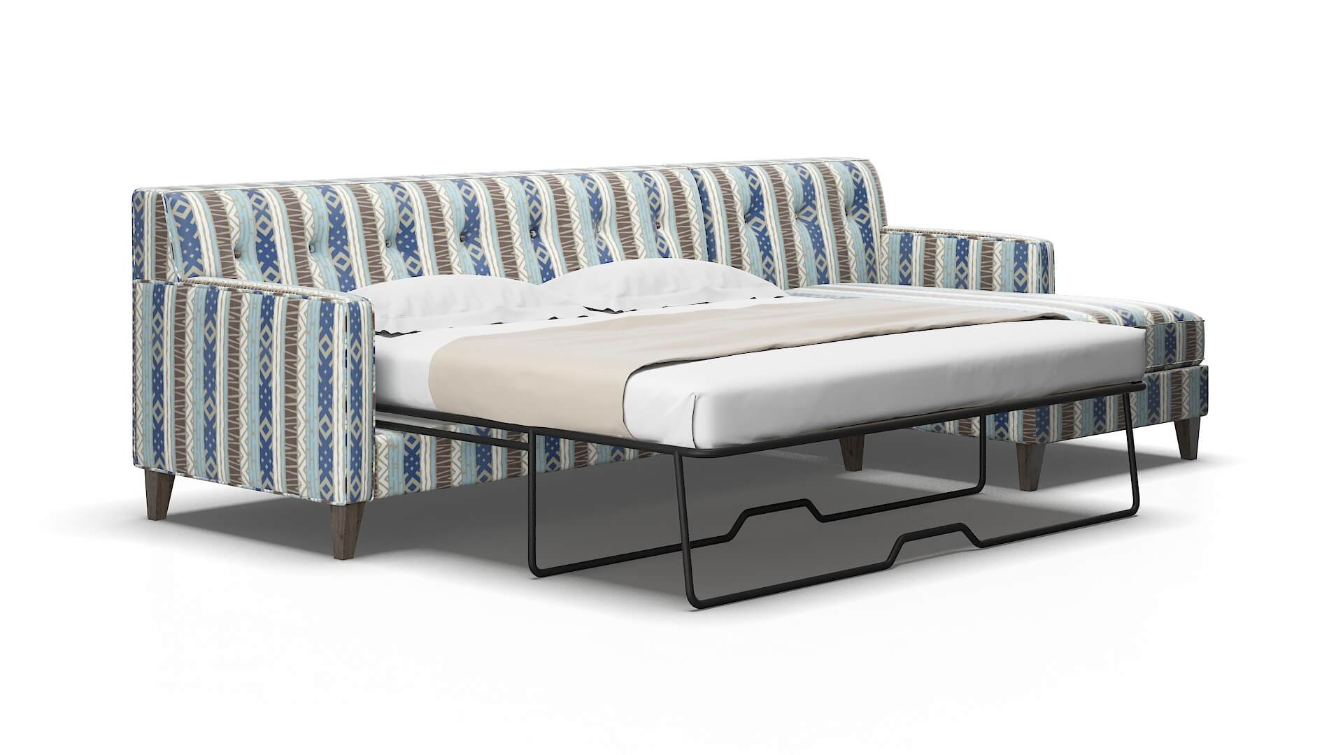 Harper Bodhi Indigo Panel Sleeper Espresso legs 2