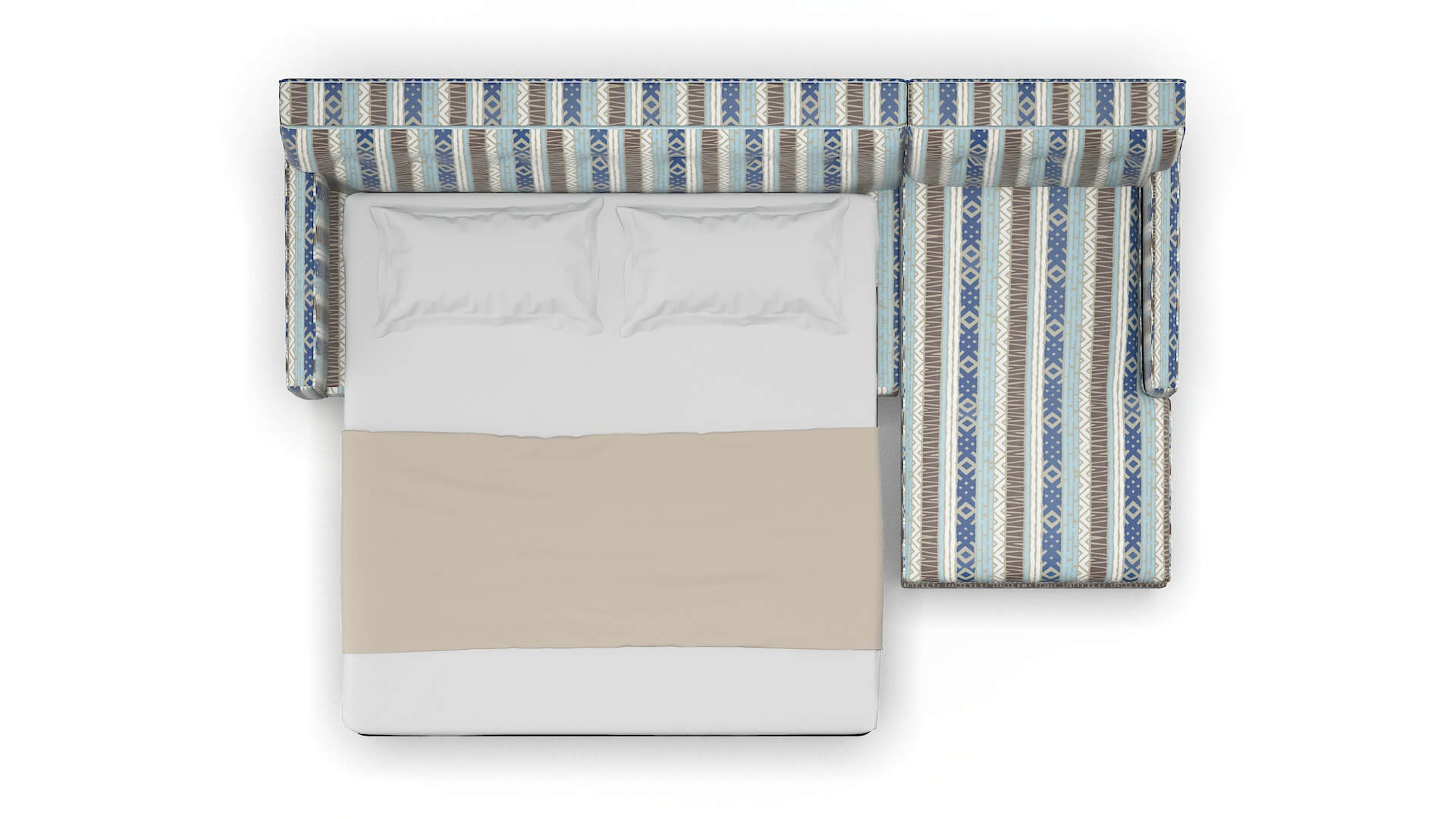 Harper Bodhi Indigo Panel Sleeper Espresso legs 3